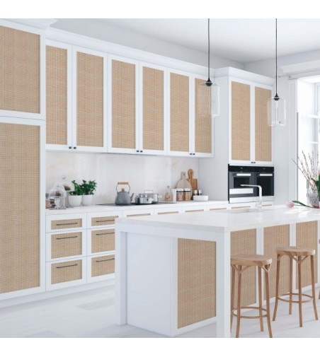 Vinilo Cannage Caramel 100X100cm mate