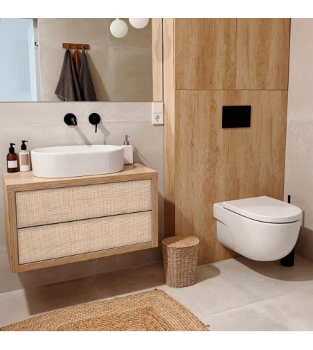 Vinilo Cannage Caramel 100X100cm mate