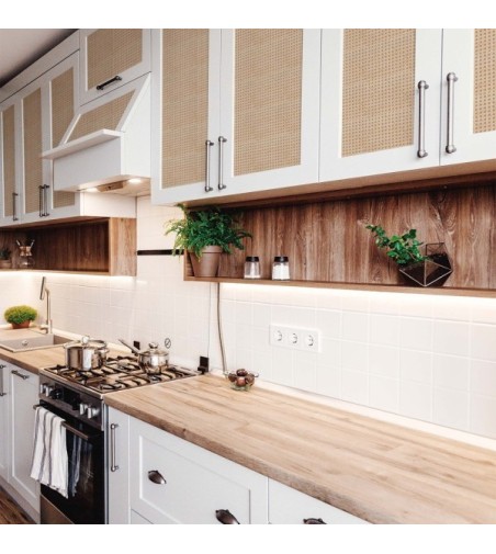 Vinilo Cannage Caramel 100X100cm mate