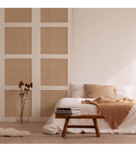 Vinilo Cannage Caramel 200X100cm mate