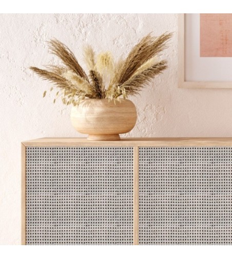 Vinilo Cannage Blanco 200X100cm mate