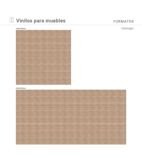 Vinilo Cannage Natural 200X100cm mate