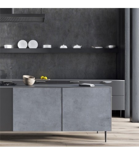 Vinilo Cemento Bruma Cold 200X100cm mate