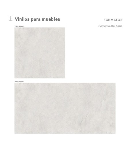 Vinilo Cemento Mel Bone 100X100cm mate