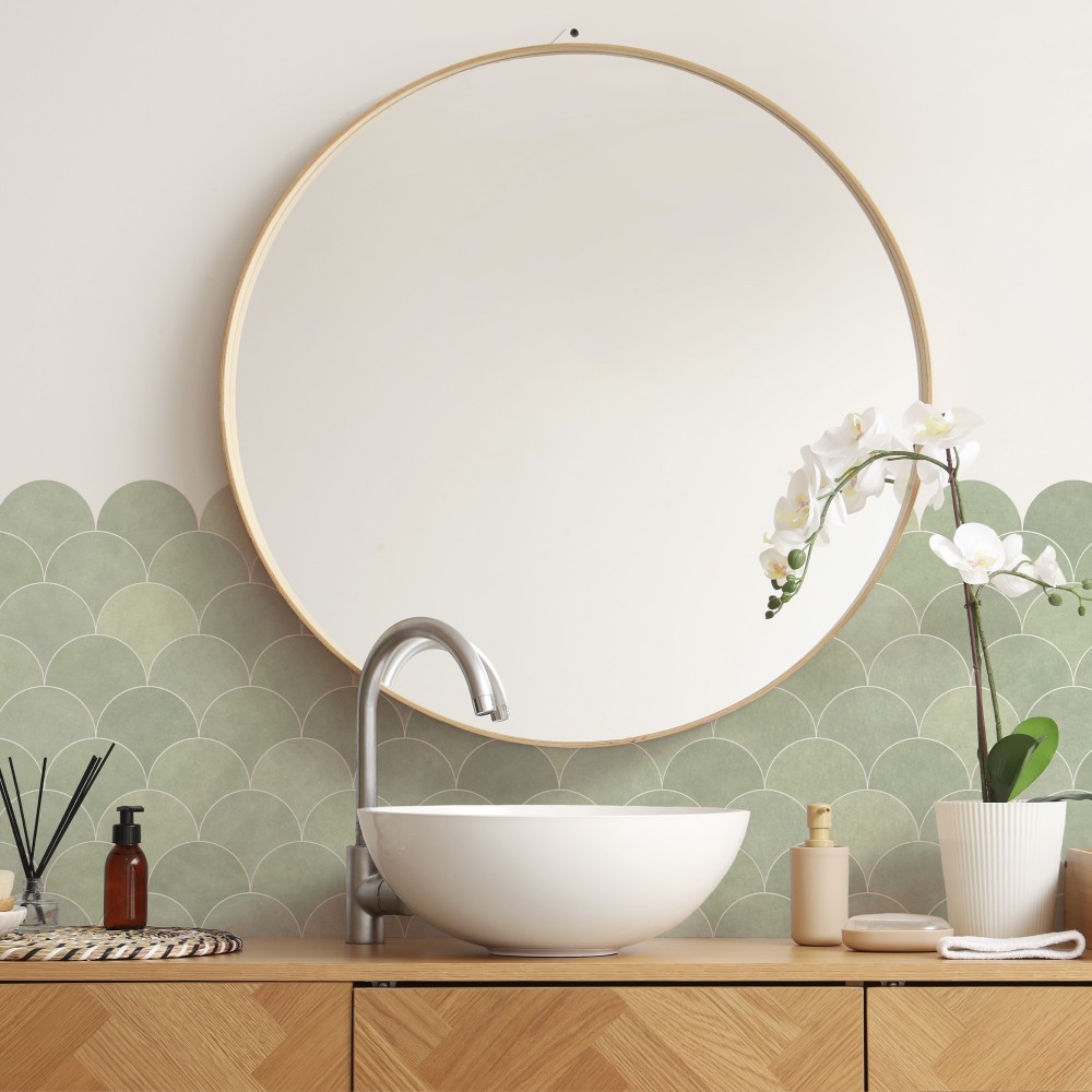 Vinilo Edelia Verde Mint 200X100cm mate