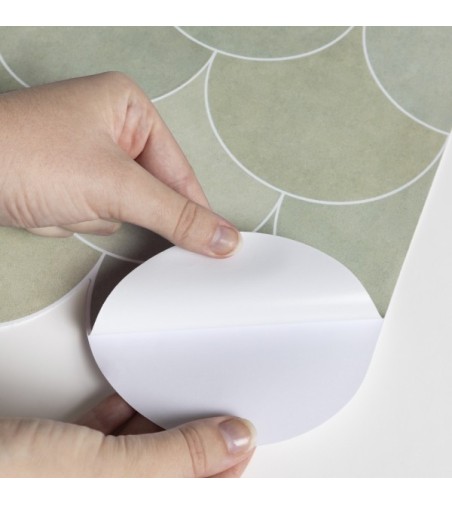 Vinilo Edelia Verde Mint 200X100cm mate