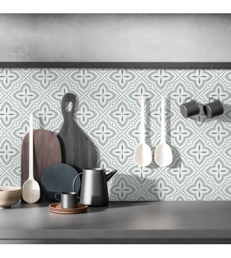 Vinilo Evora Verde 100X100cm mate