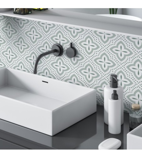 Vinilo Evora Verde 100X100cm mate