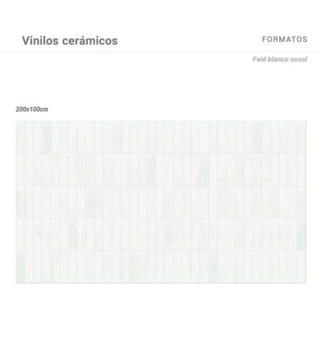 Vinilo Feid Blanco 200X100cm mate