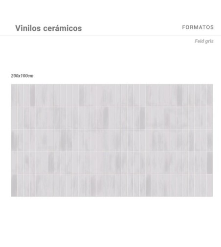 Vinilo Feid Gris 200X100cm mate