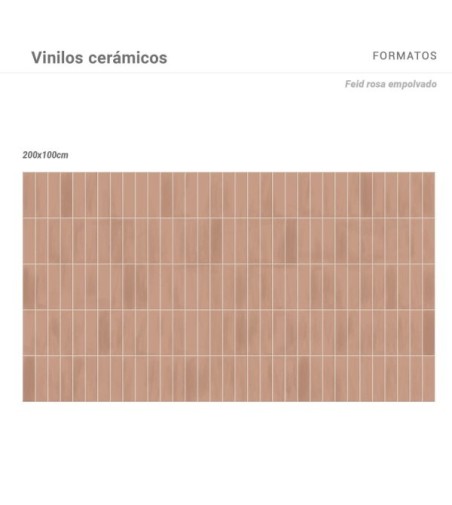 Vinilo Feid Rosa Empolvado 200X100cm mate