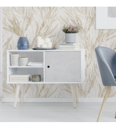 Vinilo Fibras Gris 100X100cm mate