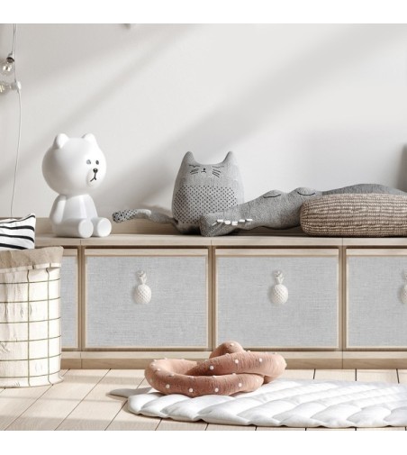 Vinilo Fibras Gris 100X100cm mate