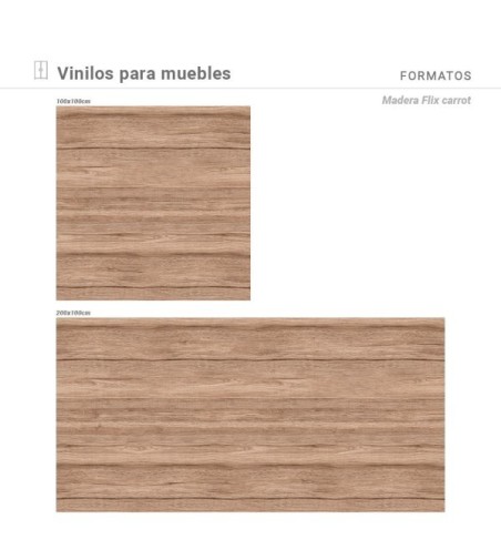 Vinilo Madera Flix Carrot 200X100cm mate