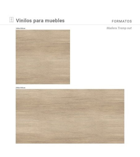Vinilo Madera Tremp Nut 200X100cm mate