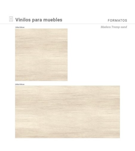 Vinilo Madera Tremp Sand 200X100cm mate