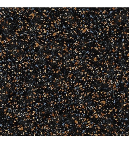 Vinilo Terrazo Vincent Negro 200X100cm mate