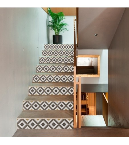 Vinilo Villa Brown 100X100cm mate