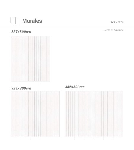 Mural coton et lavande 385x300