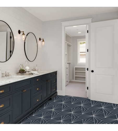 Suelo Vinílico Delmare Azul Noche 200x200cm