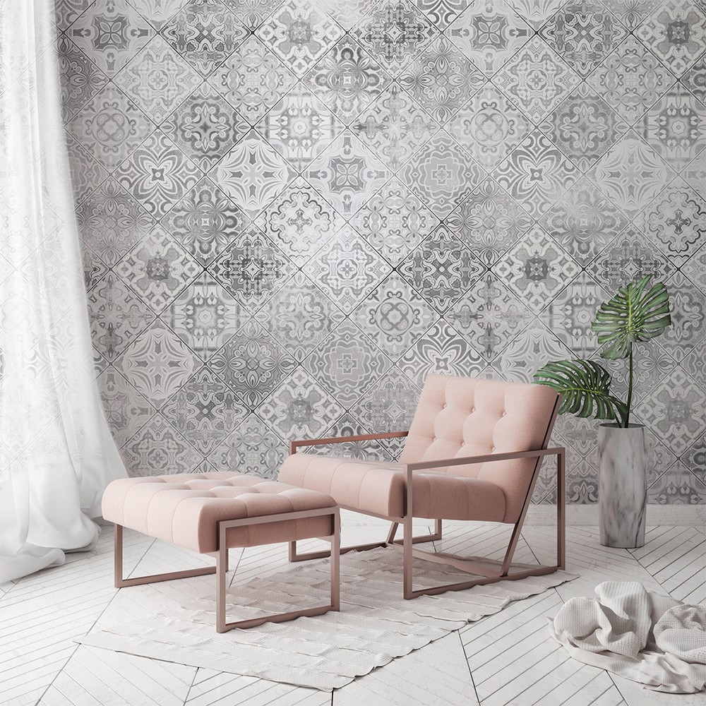 Mural hidraulic vintage 257x300