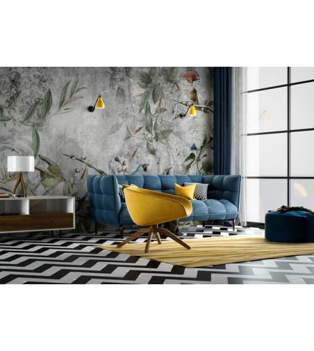 Mural pajaros tropicales 257x260