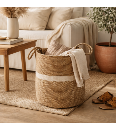 PONGOTODO REDONDO YUTE MARRÓN