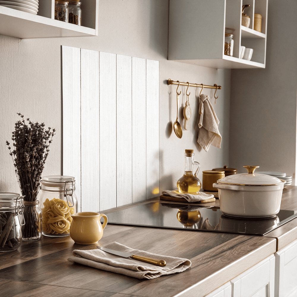 Salpicadero de cocina Coton et lavande 90x60