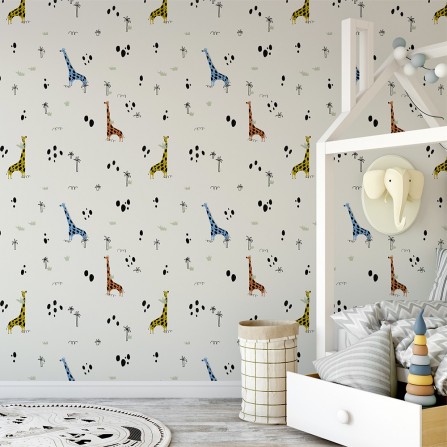 GIRAFFUN papel pintado infantil