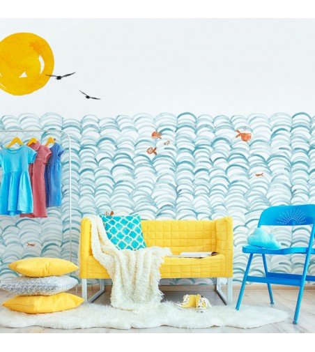 Mural Autoadhesivo para pared Swimmy