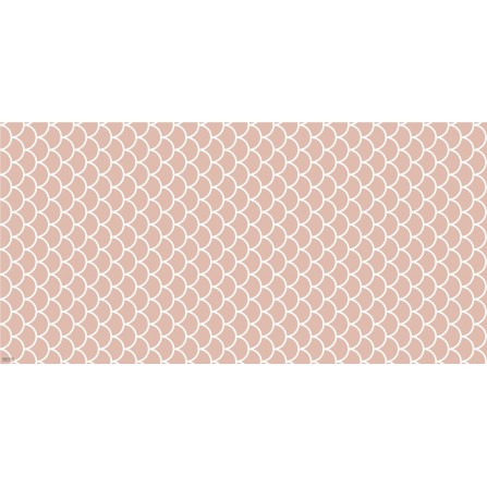 Alfombra vinílica con estampado mermaid pink