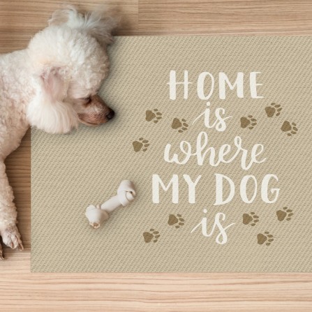 Alfombra Vinílica Home is Where My Dog is