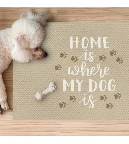 Alfombra Vinílica Home is Where My Dog is