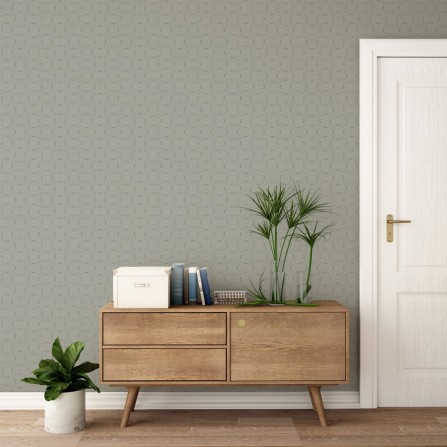 Ambiente del Papel pintado autoadhesivo con estampado Bubbles Green