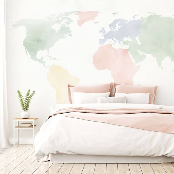 Mural Autoadhesivo Cute World