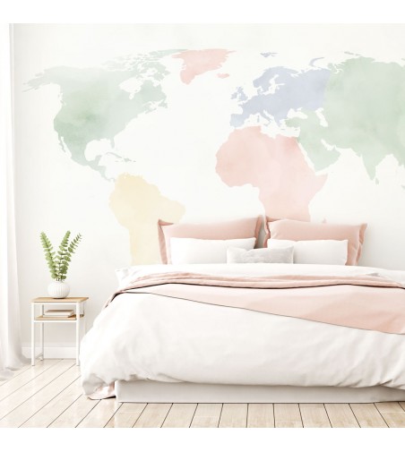 Mural Autoadhesivo para pared Cute World