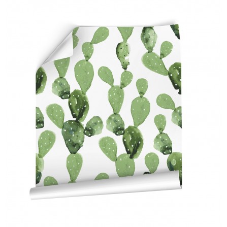 Ambiente del Papel pintado autoadhesivo con estampado Cactus