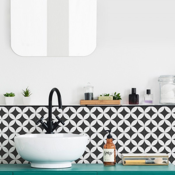 Azulejos Autoadhesivos Vinilo Estilo Antiguos - Cocinas/baño