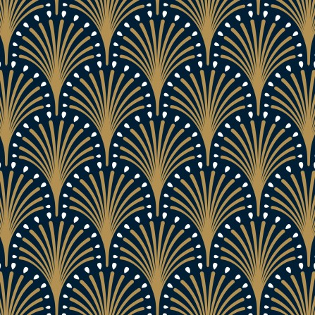 Vinílo para muebles con estampado art deco blanco