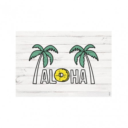 Pack de 6 manteles Aloha