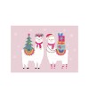 Pack de 6 manteles Alpacas Navidad