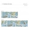 Camino de mesa con estampado  Selva Azul