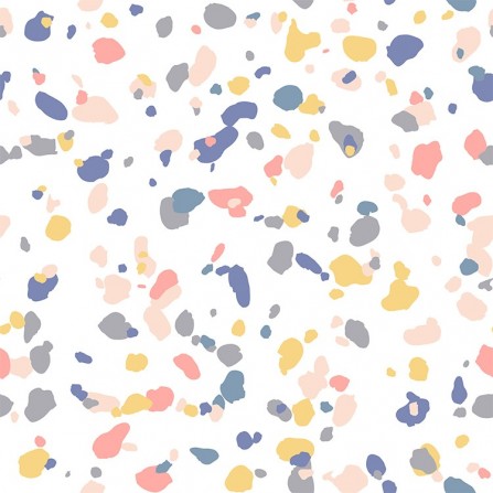 Ambiente del Papel pintado autoadhesivo con estampado Terrazo Frío
