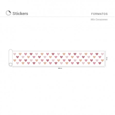 Stickers Mix Corazones