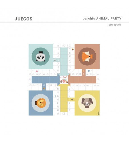 Juego Parchís Animal Party