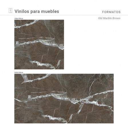 Vinilo para muebles con estampado Old Marble Brown