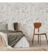 Mural autoadhesivo con estampado faz