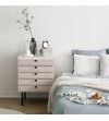 Vinilo para muebles con estampado  Terrazo Claude blau malla