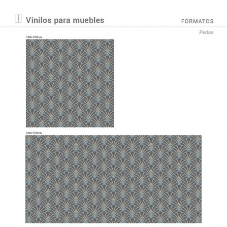 Vinilo para muebles con estampado perlas