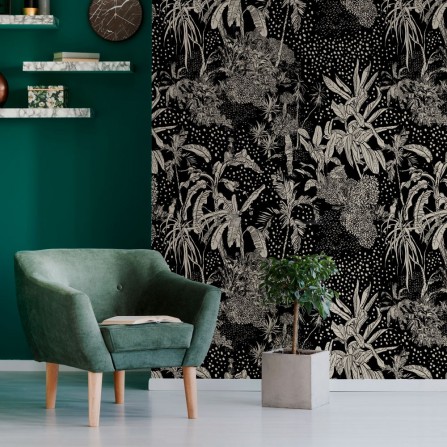 Papel Autoadhesivo Dark Jungle